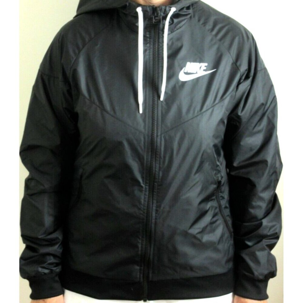Nike Sportswear Women's Windrunner Full Zip Hooded Jacket Black Size Small NWT - Picture 2 of 7